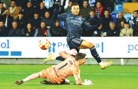 Mbappe excels as Real beat lowly 3rd-tier Talavera in Spanish Cup