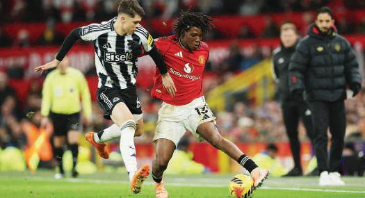 Coach Amorim praises United spirit in victory over Newcastle