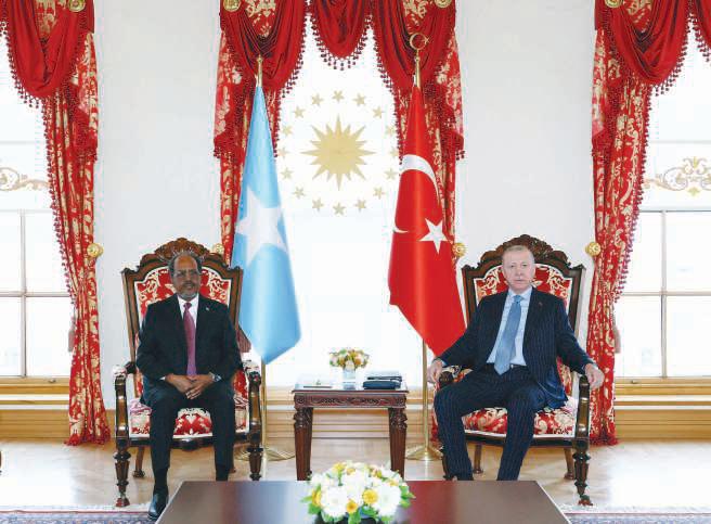 Somalia's president arrives in Turkey for talks