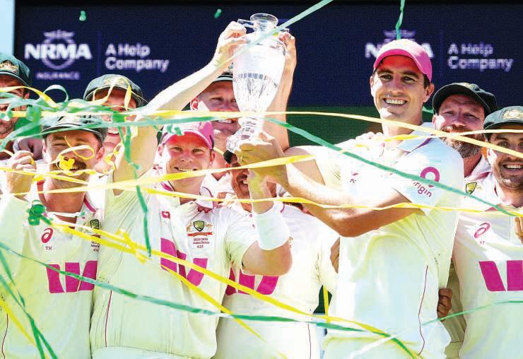 Dominant Australia get over line in Sydney for 4-1 Ashes triumph