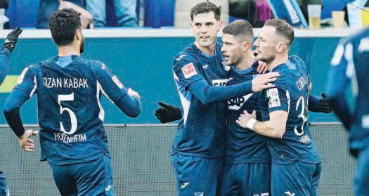 Kramaric brace leads Hoffenheim to win over Berlin, Leipzig lose