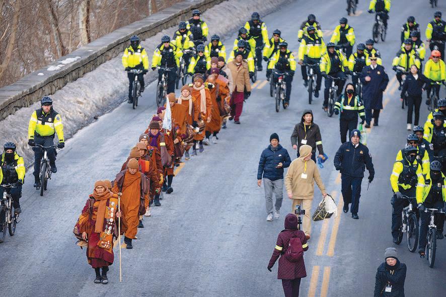 15-week 'Walk for Peace' ends as monks arrive in Washington