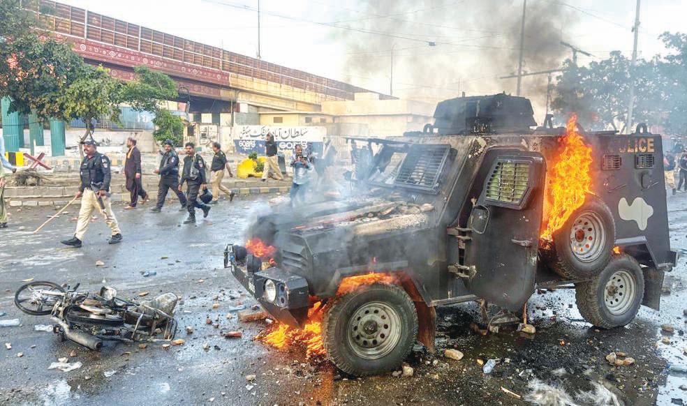 9 killed in Karachi after violent protest over Khamenei's death