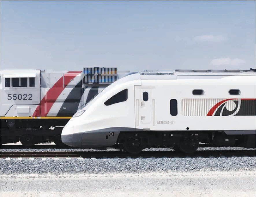 Etihad Rail operates passenger train as part of its trial runs