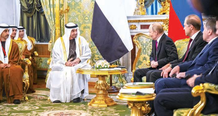UAE, Russia leaders seek immediate end to ME war