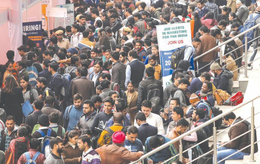 India's unemployment falls to 4.9% as sectors diversify