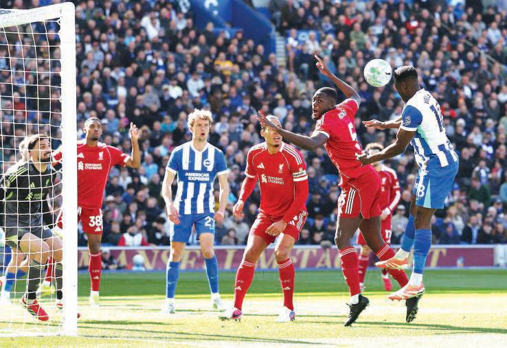 Welbeck scores twice to dent Liverpool’s top-five finish hopes