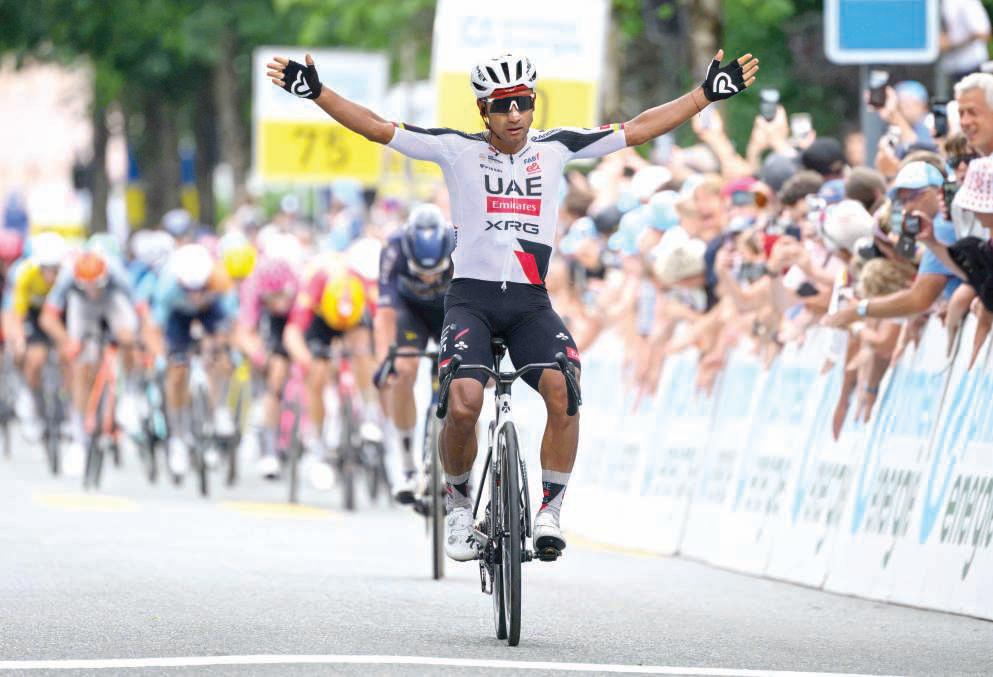 Narvaez takes Swiss Tour third stage after 100km breakaway, Pogacar leads