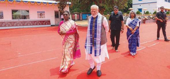 Modi hails Murmu's dedication; names solar village