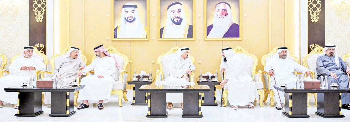 النعيمي والشرقي والمعلا يتقبلون التهاني بشهر رمضان