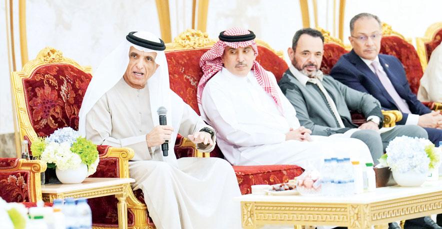 النعيمي والمعلا وسعود بن صقر يتقبلون التهاني برمضان