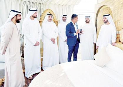 ماجد بن سعود يفتتح أحدث المشاريع السياحية في أم القيوين
