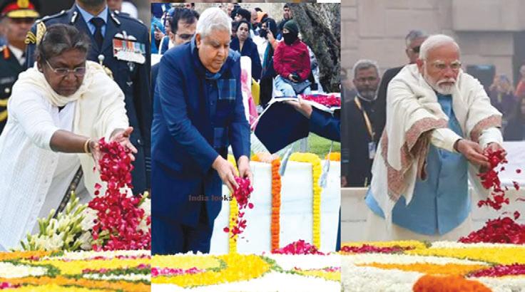 జాతిపితకు ఘన నివాళి