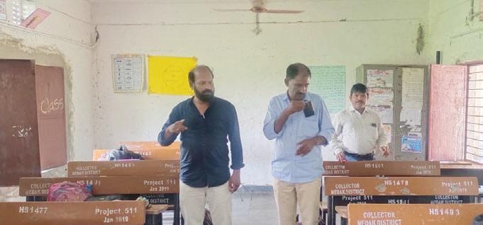10వ తరగతి పరీక్ష కేంద్రంలో ఏర్పాట్లు పూర్తి