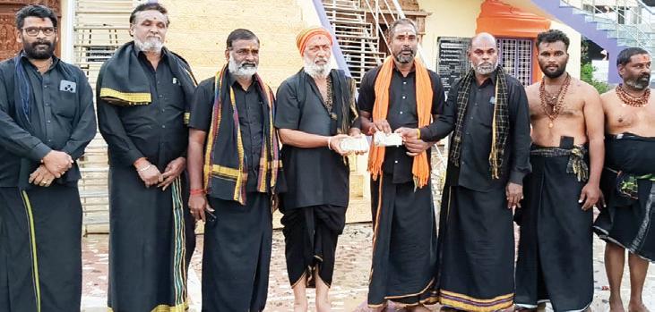 అయ్యప్ప స్వామి మండల పూజకు రావుల ఆర్థిక సహకారం.నందిమల్ల అశోక్, గురుస్వామి..