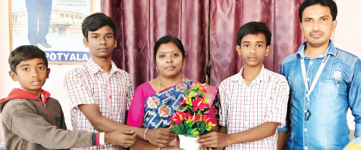 పొట్యాల విద్యార్థుల క్రీడా ప్రతిభ