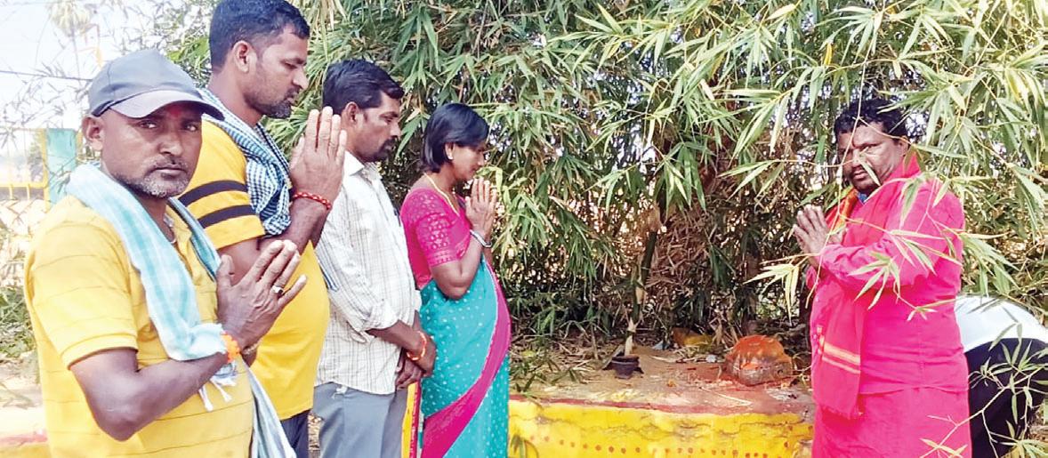 మద్ది మేడారం జాతర పనులు ప్రారంభం