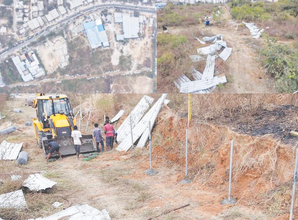 మియాపూర్లో హైడ్రా భారీ ఆపరేషన్