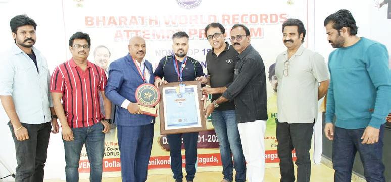 భారత్ వరల్డ్ రికార్డ్స్ అత్యధిక1666 ఇండియన్ పుషప్స్