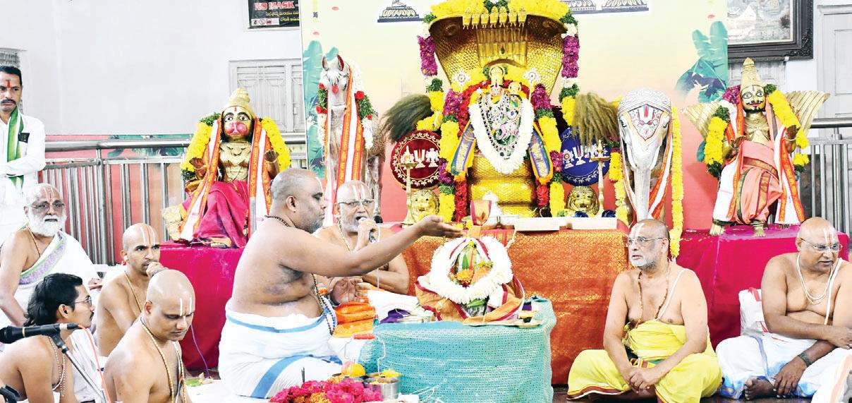 ప్రారంభమైన పాతగుట్ట బ్రహ్మోత్సవములు..'