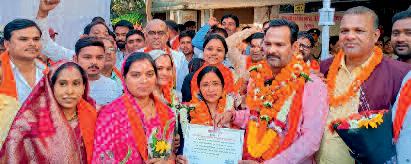 भाजपा के राजेश बने जिला पंचायत अध्यक्ष, सिर्फ एक वोट से जीते चुनाव