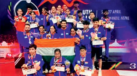 भारत को दक्षिण एशियाई युवा टेबल टेनिस चैंपियनशिप में 13 स्वर्ण पदक