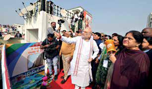 Shah lays foundation stone of Gujarat's largest police colony in Ahmedabad