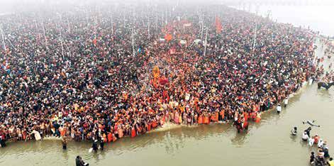 First 'Amrit Snan' on Makar Sankranti held, around 3.5 cr devotees take dip