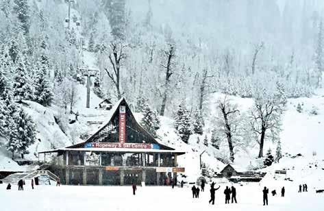 Several parts of north India receive snowfall and rainfall