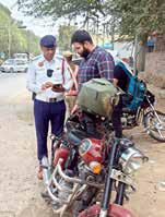 Traffic violations on Holi: Ggm Police collects Rs 8.07L in fines