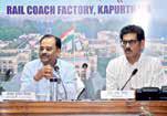 Rly Board's Addl Member inspects RCF Kapurthala