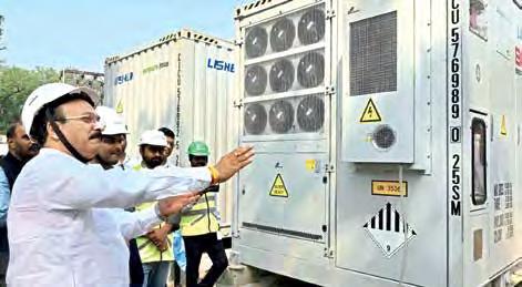 Min Sood Reviews Progress of South Asia's Largest Standalone BESS Facility