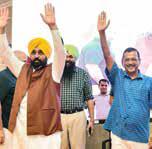 Punjab: Mann, Kejriwal administer oath to people to be warriors against drugs