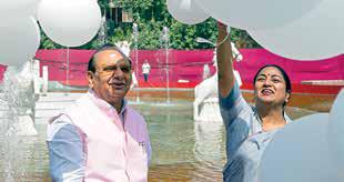 L-G, CM Inaugurate Sadbhavana Park