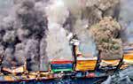 Kerala: Firefighting continues amid adverse sea conditions