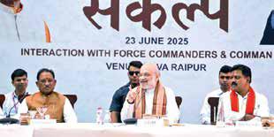 Chhattisgarh: Amit Shah interacts with security forces in Nawa Raipur