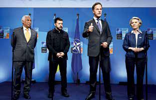 NATO leaders gather for historic summit with unity on line