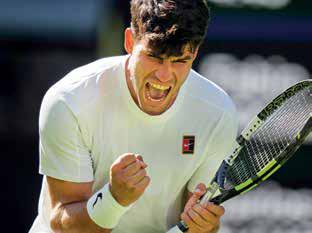 Alcaraz sweats it out against Fognini as temperatures soar
