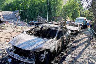 Russia Hits Kyiv With More Missiles, Drones; Two Killed