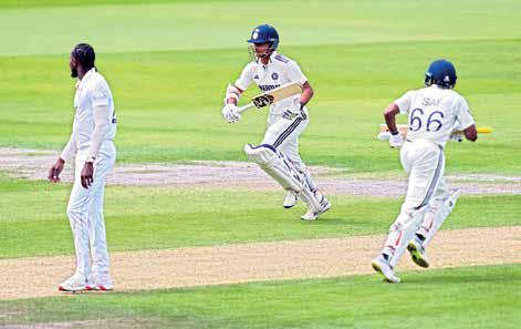 Fifties from Jaiswal, Sudharsan steer India to 264 for 4 on day 1
