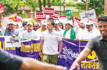 Oppn Holds Protest March Against SIR, 'Vote Theft'