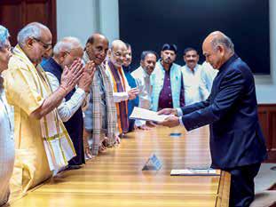 V-P battle: NDA's Radhakrishnan files nomination