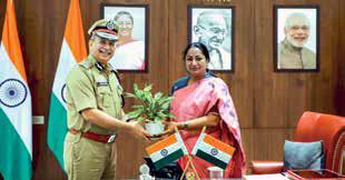 Police chief Satish Golcha meets CM after taking charge