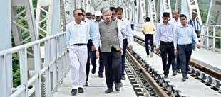 Railway Board Chief Satish Kumar Inspects Bairabi-Sairang Project