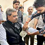 Satish Upadhyay Lauds Hauz Khas Community Health Camp Initiative
