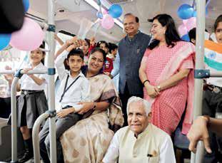 Green ride to school takes off