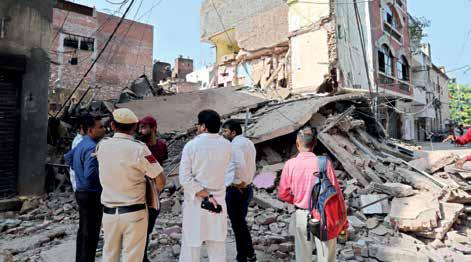 4-Storey Building Collapses in Subzi Mandi, 22 Rescued Safely