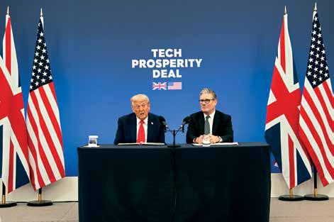 Trump meets with Starmer on UK visit after royal welcome