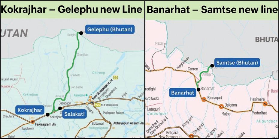 India announces two cross-border rail links with Bhutan worth Rs 4,033 crore