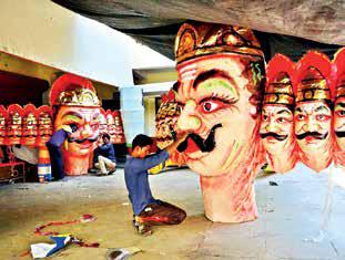 From bamboo to ashes: The lives of Delhi's Ravana artisans